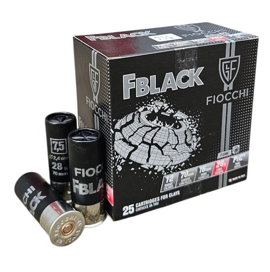 Fiocchi F-Black 12/70 28g Nr. 7.5 sporta munīcija
