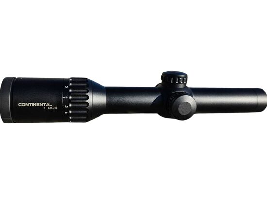 Vector Continental 1–6x24 sFP optika ar izgaismotu punktu