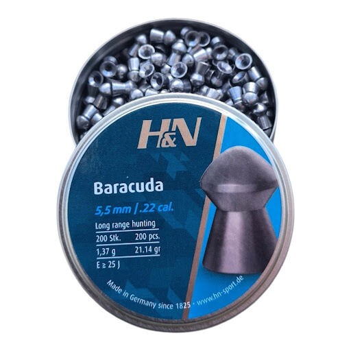 H&N Baracuda 5.5mm pneimatiskās lodes (200 gab.)