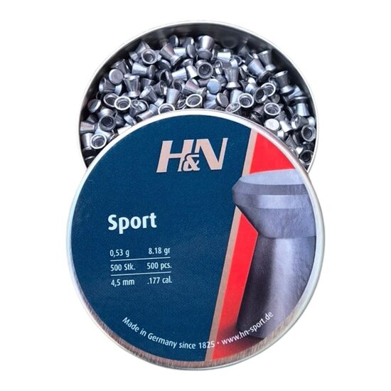 H&N Sport 4.5mm pneimatiskās lodes (500 gab.)